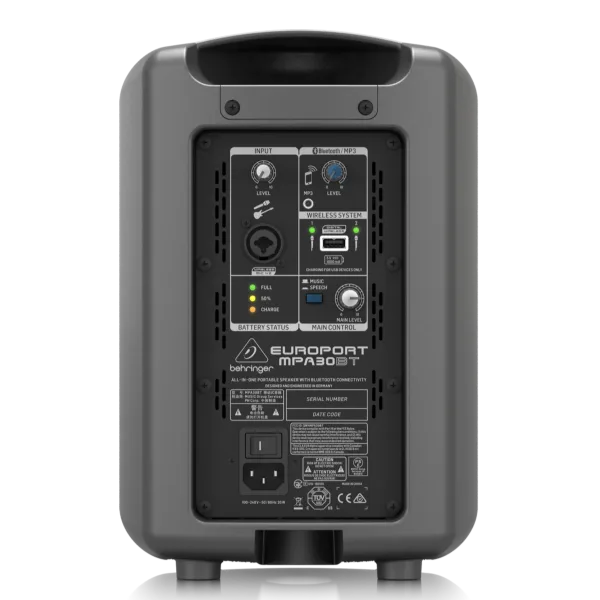 Sistema de Amplificación Portátil Behringer MPA30BT - Imagen 3