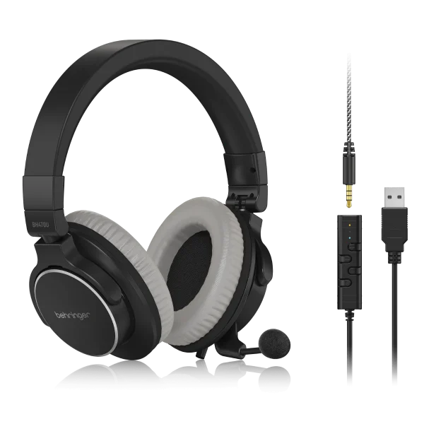 Audífonos con Micrófono Desmontable y Cable USB Behringer BH470U