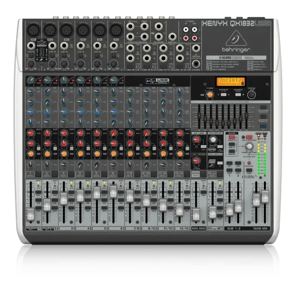 Consola Behringer XENYX QX1832USB de 18 Entradas