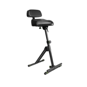 Taburete Regulable en Altura con Reposapiés y Respaldo Gravity FM SEAT1 BR