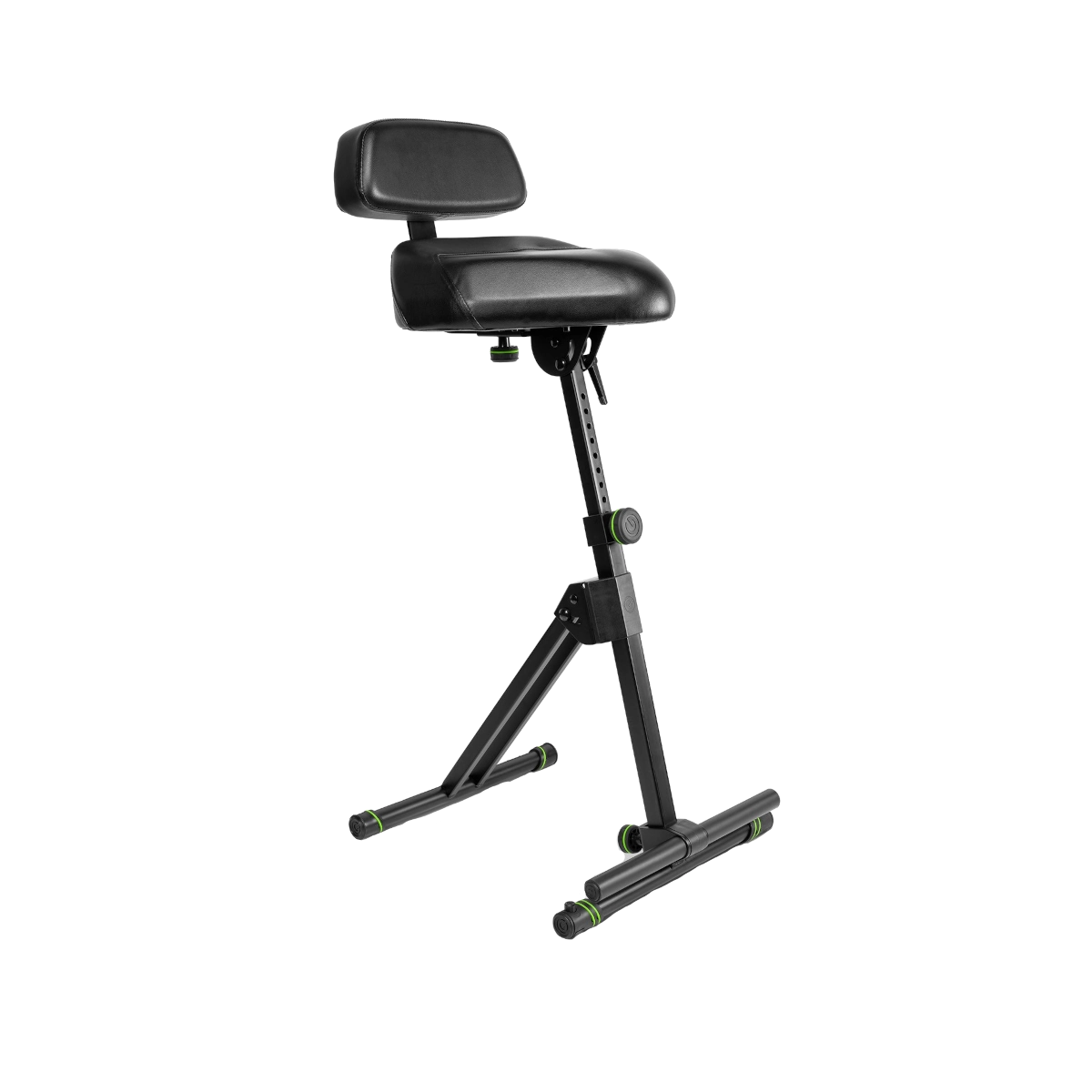 Taburete Regulable en Altura con Reposapiés y Respaldo Gravity FM SEAT1 BR