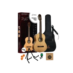Guitarra Clásica con Accesorios Ortega Picker's Pack RPPC44