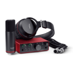 Paquete de Interfaz, Micrófono y Audífonos Focusrite StudioScarlett Solo
